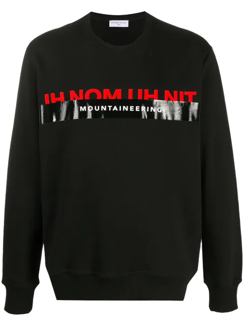 Ih Nom Uh Nit logo crew sweatshirt Black NMW20202