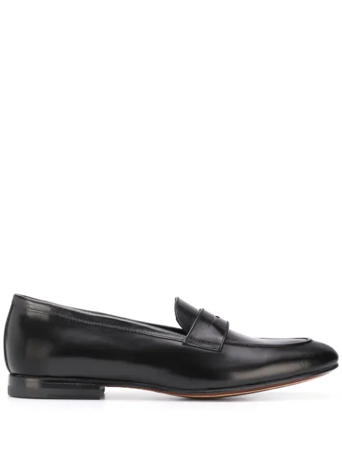 Scarosso Valeria almond toe loafers Black VALERIALOAFNERCALF