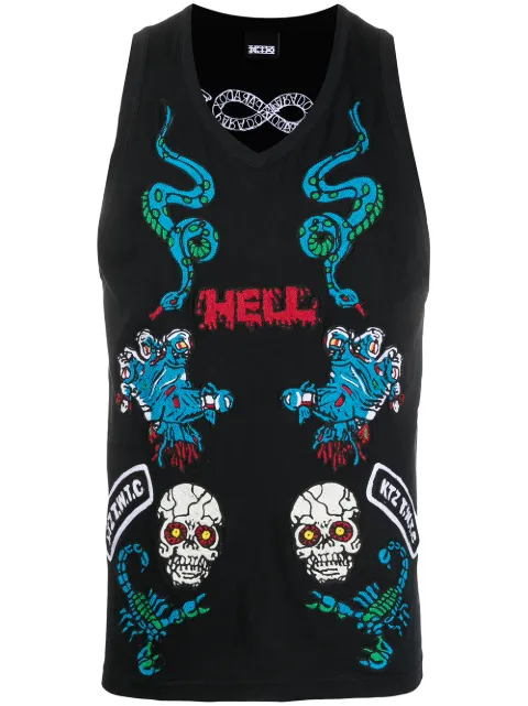 KTZ Patches vest top Black SS21VE26UM