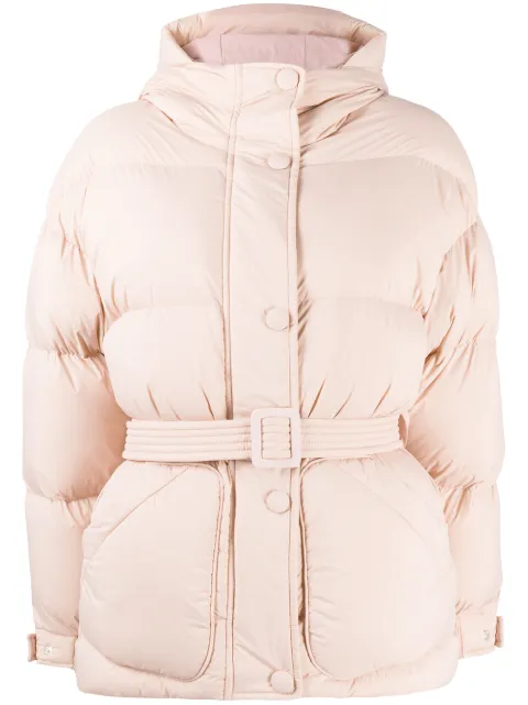 Ienki Ienki Michlin belted puff jacket Pink MICHLIN