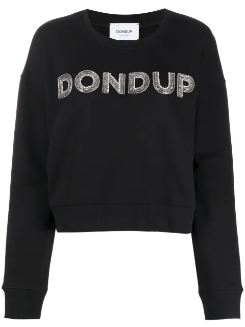 DONDUP branded long-sleeve T-shirt Black F207KF0136DXXXDD