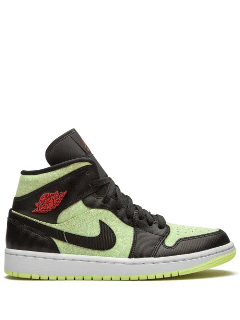 Jordan Air Jordan 1 Mid SE "Barely Volt/Chile Red" sneakers Black CV5276