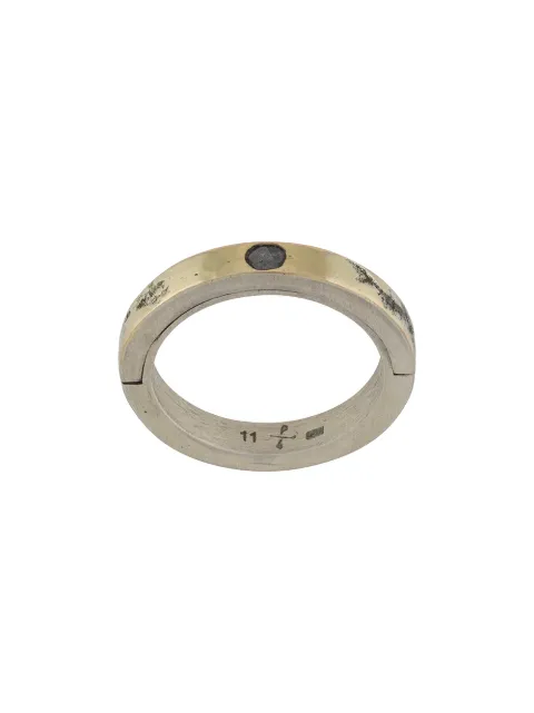 Parts of Four diamond detail band ring Silver 11019MA18KDIA
