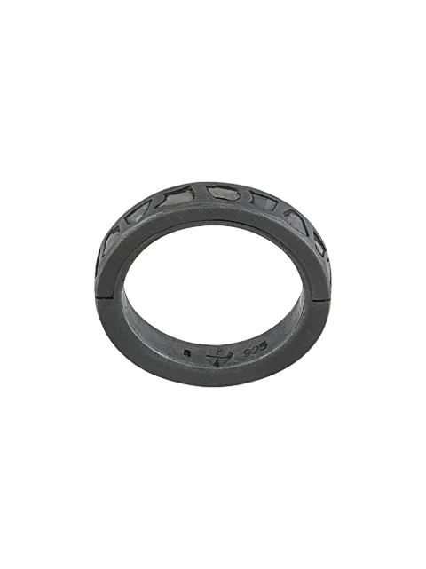 Parts of Four diamond detail band ring Black 110112KADIA