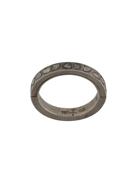 Parts of Four diamond detail band ring Silver 110112DADIA