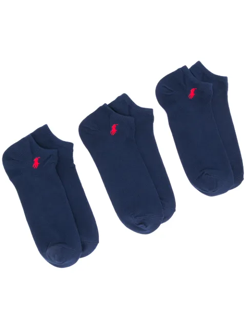 Polo Ralph Lauren pony motif ankle socks Blue 449655213003