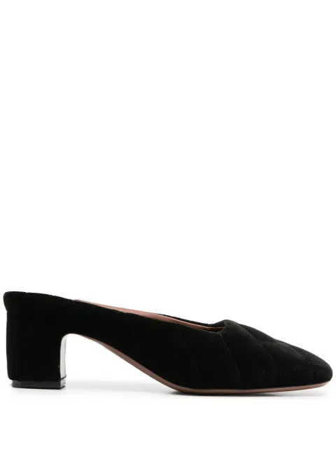 L'Autre Chose square-toe mules Black LDM08855WP