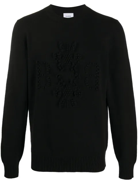Barrie cashmere logo jumper Black C104336