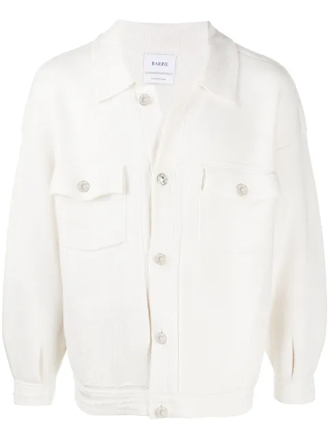 Barrie oversized denim jacket White C85241