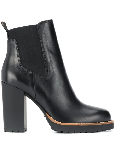 Hogan high-heel 100mm ankle boots Black HXW5420DH0006L