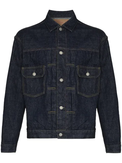 Orslow contrast-stitched denim jacket Blue 1600281