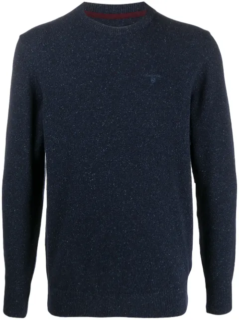 Barbour embroidered logo jumper Blue MKN0844NY91