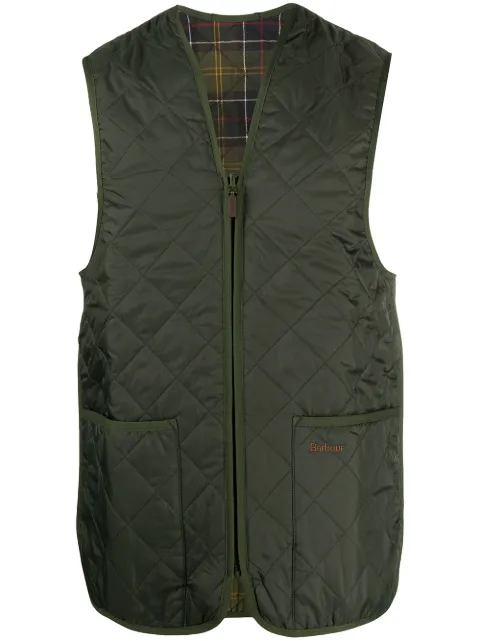Barbour quilted reversible gilet Green MLI0001GN92