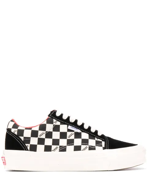Vans checkerboard flatform trainers Black VN0A4UUT20Y1