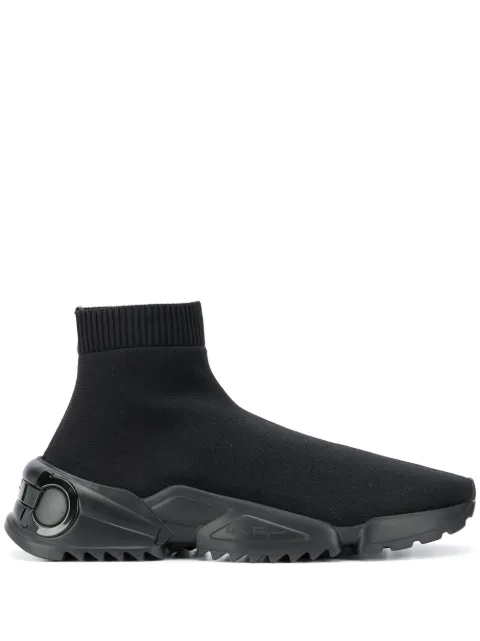 Ferragamo stretch-knit sneakers Black 737231