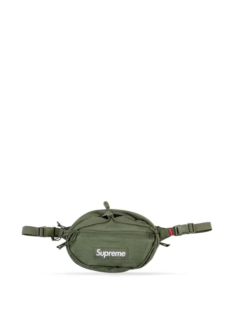 Supreme logo waist bag Green SU8992