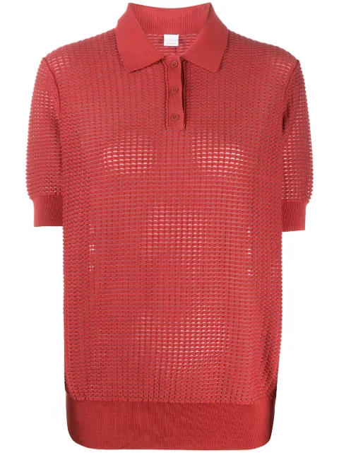 BOSS knitted polo top Red 50403237