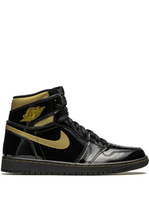 Jordan Air Jordan 1 Retro High OG "Black Metallic Gold" sneakers Black 555088032