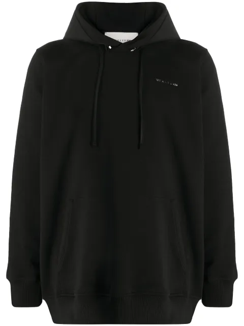 1017 ALYX 9SM oversized logo print hoodie Black AMUSW0064FA01