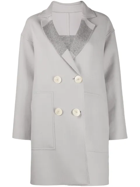 Lorena Antoniazzi double-breasted coat Grey A2006CP0243319