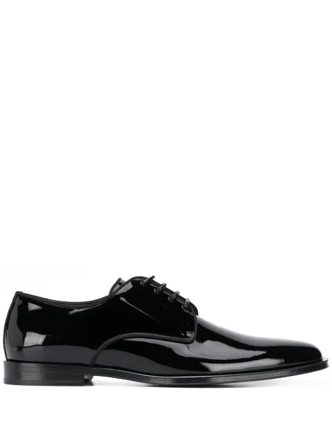 Dolce & Gabbana patent leather derby shoes Black A10597AX651