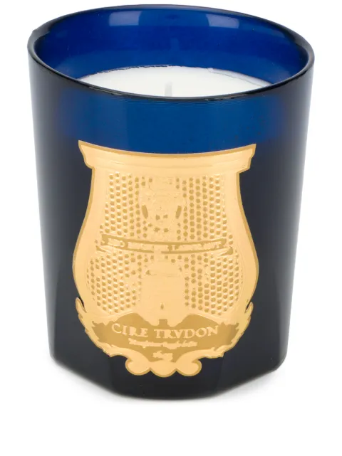 TRUDON branded glass candle Blue REGBMTRU