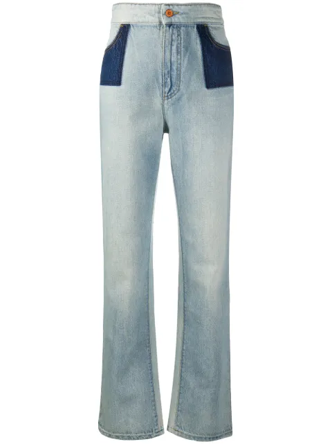 Philosophy Di Lorenzo Serafini two-tone panel jeans Blue V03127130