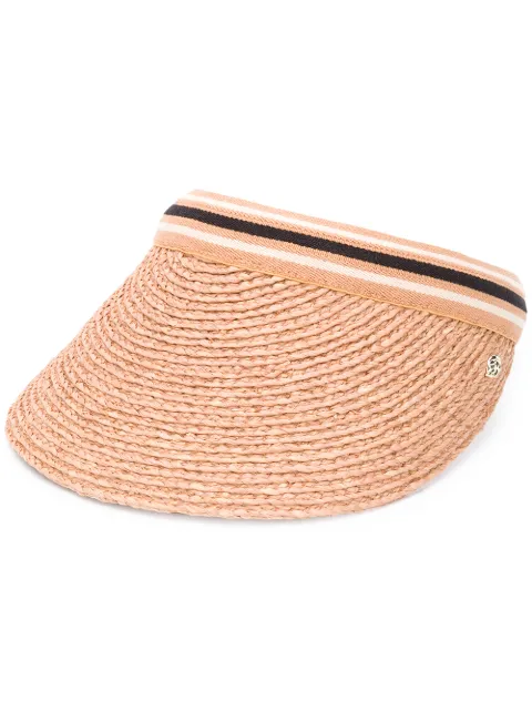 Helen Kaminski braid visor hat Neutrals HAT50265BIANCA
