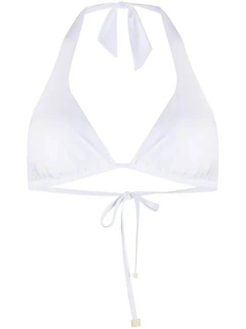 Dolce & Gabbana triangle bikini top White O1A01JFUGA2