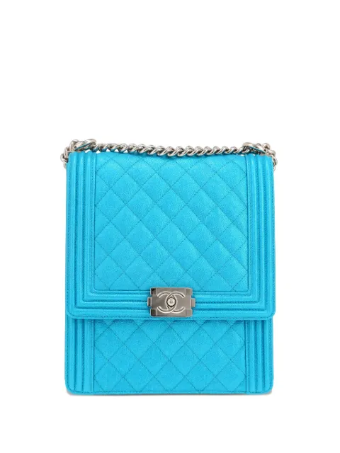 CHANEL Pre-Owned 2010s North South shoulder bag Blue 355156