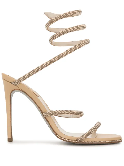 René Caovilla Cleo high-heel sandals Gold C10416105R001V104