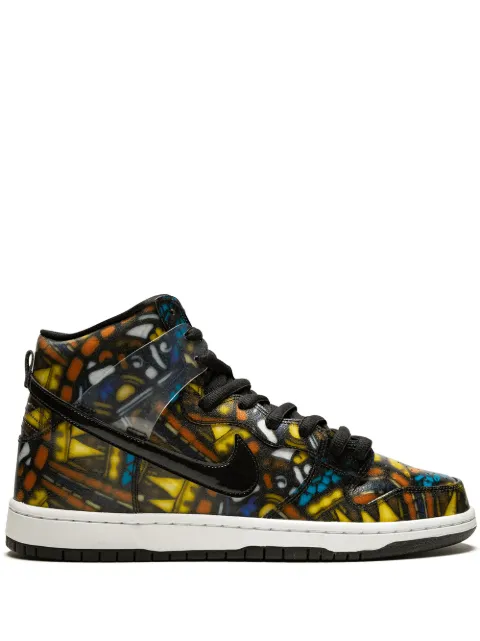 Nike x Concepts Dunk Hi Pro SB "Stained Glass - Special Box" sneakers Black 313171