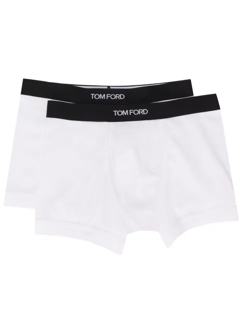 TOM FORD logo-waistband boxer shorts (set of two) White T4XC31040