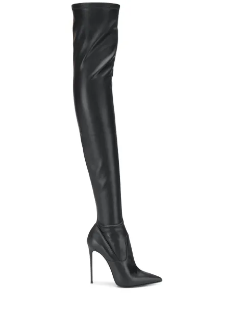 Le Silla Eva thigh-high leather boots Black 2159R100R1PPFAK