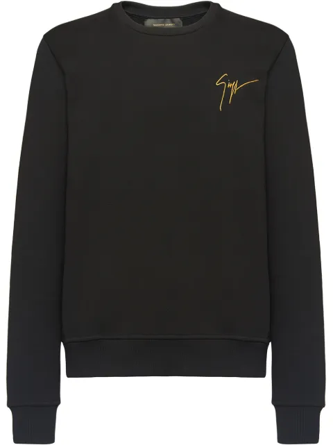 Giuseppe Zanotti LR-02 crew-neck sweatshirt Black IRU0008001