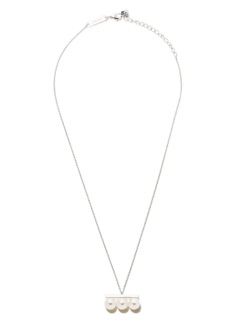 TASAKI 18kt white gold Collection Line Balance Neo Akoya pearl pendant Silver P16850W