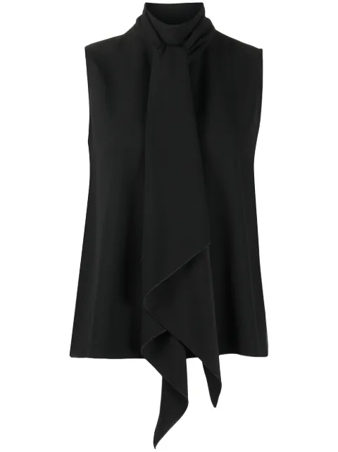 Paule Ka sleeveless roll neck top Black 180H030