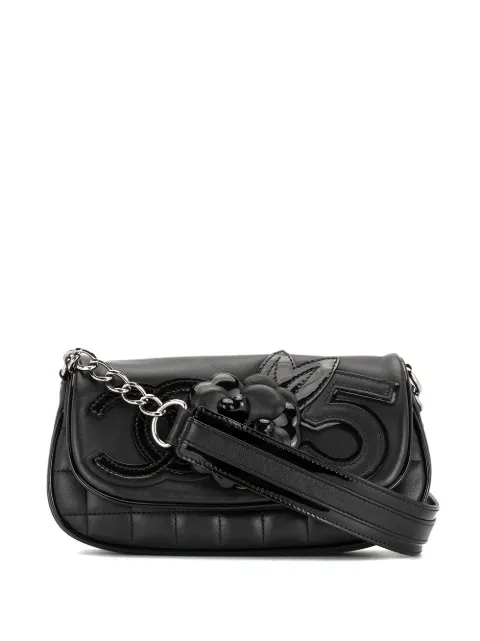 CHANEL Pre-Owned 2006 Camellia No.5 shoulder bag Black 10948650