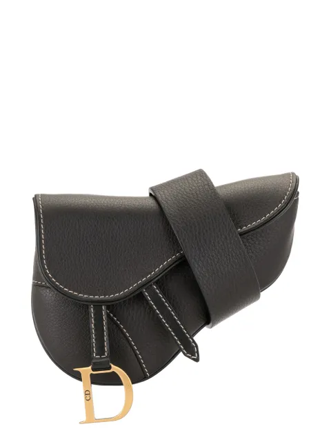 Christian Dior Pre-Owned pre-owned Saddle belt bag Black 71BM0093