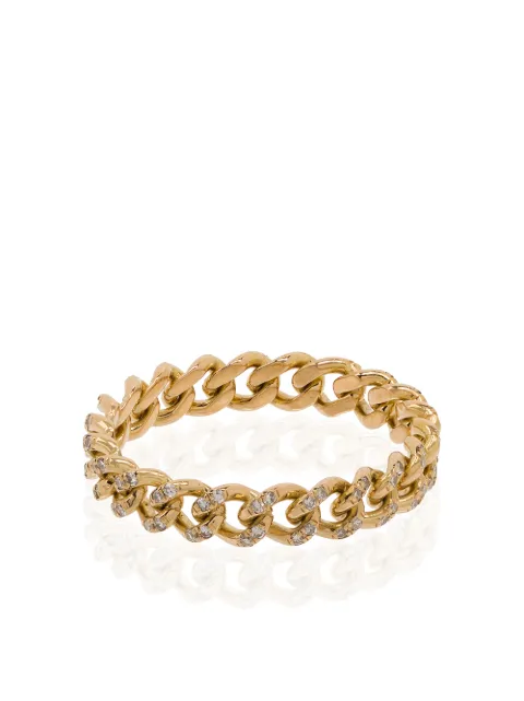 SHAY 18K yellow gold chain-link diamond ring Gold SR230YG18