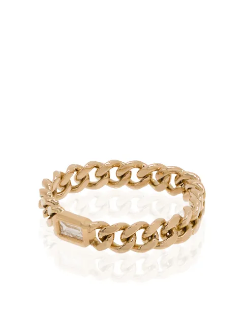 SHAY 18K yellow gold diamond chain-link ring Gold SR188YG18