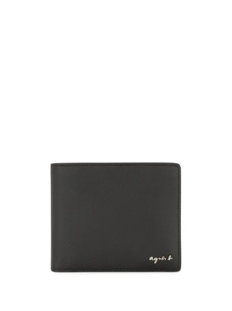 agnès b. bi-fold logo wallet Black N926VCJ7