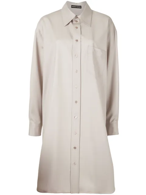Kwaidan Editions oversized shirt dress Neutrals AW20WD037W