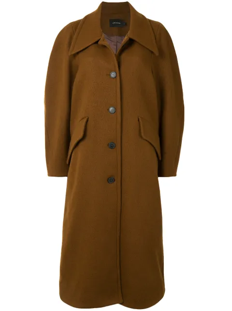 Low Classic oversize wool coat Brown CT02BR