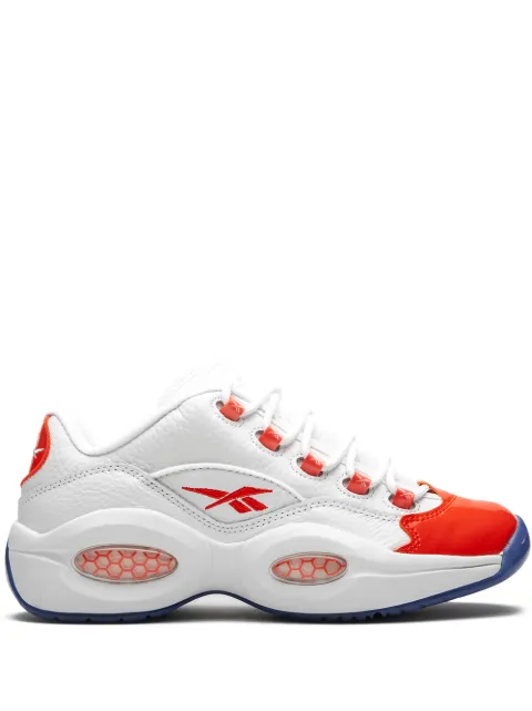 Reebok Question Low "Patent Vivid Orange" sneakers White FX4999