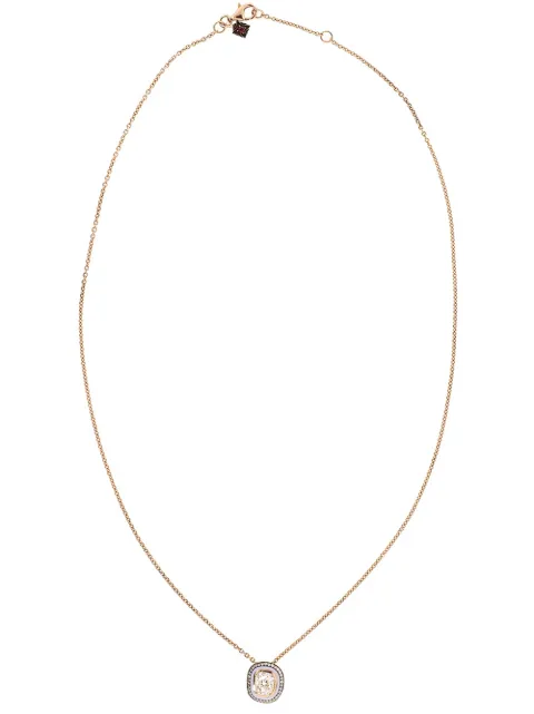Selim Mouzannar 18kt rose gold Mina enamel and diamond necklace Gold MNL0712SL8