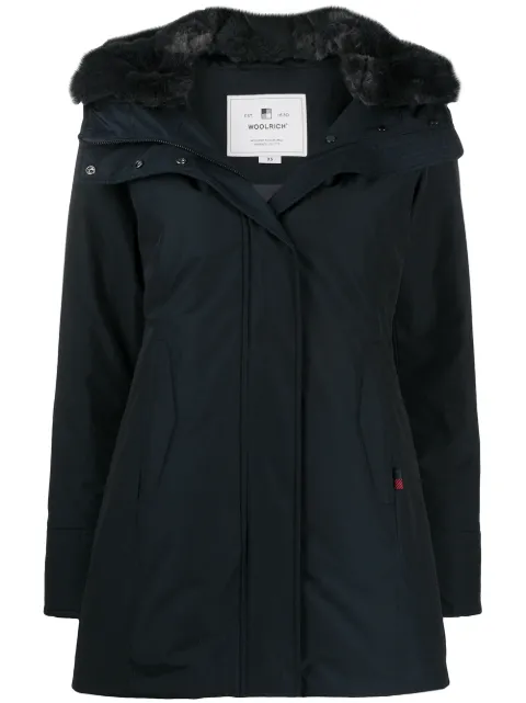 Woolrich hooded down parka Blue WWOU0327FRUT0001