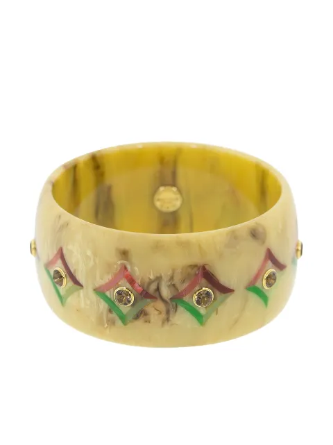 Mark Davis 18kt yellow gold and quartz bangle bracelet Neutrals 41501415
