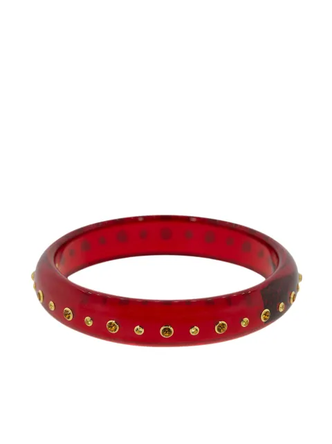 Mark Davis 18kt yellow gold sapphire and citrine bangle bracelet Red 40401804