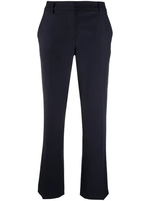 L'Autre Chose mid-rise cropped trousers Blue B1560210032